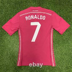 2014 2015 Real Madrid Ronaldo Jersey Shirt Kit Adidas Small S Pink Away 7