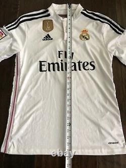 2014 FIFA World Champions RONALDO White ADIDAS Jersey REAL MADRID Pink SZ MEDIUM