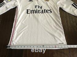 2014 FIFA World Champions RONALDO White ADIDAS Jersey REAL MADRID Pink SZ MEDIUM