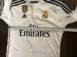 2014 FIFA World Champions RONALDO White ADIDAS Jersey REAL MADRID Pink SZ MEDIUM