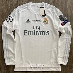 2015/16 Adidas Real Madrid Sergio Ramos UCL Final Long Sleeve Jersey shirt spain