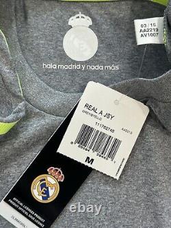 2015/16 Real Madrid Away Jersey #4 Sergio Ramos Medium Adidas Soccer NEW