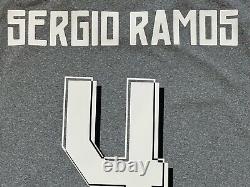 2015/16 Real Madrid Away Jersey #4 Sergio Ramos Medium Adidas Soccer NEW