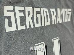 2015/16 Real Madrid Away Jersey #4 Sergio Ramos Medium Adidas Soccer NEW