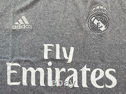 2015/16 Real Madrid Away Jersey #4 Sergio Ramos Medium Adidas Soccer NEW