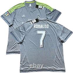 2015/16 Real Madrid Away Jersey #7 Ronaldo 2XL Adidas Soccer Football CR7 NEW