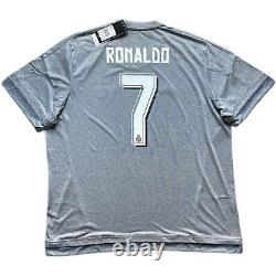 2015/16 Real Madrid Away Jersey #7 Ronaldo 2XL Adidas Soccer Football CR7 NEW
