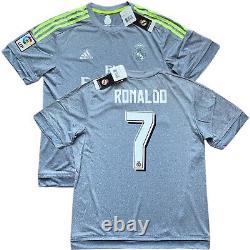 2015/16 Real Madrid Away Jersey #7 Ronaldo Large Adidas Soccer Football CR7 NEW