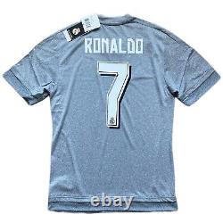 2015/16 Real Madrid Away Jersey #7 Ronaldo Small Adidas Soccer Football CR7 NEW