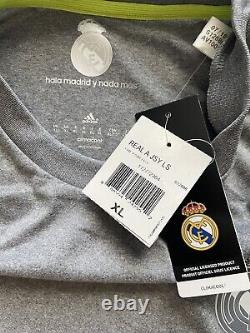 2015/16 Real Madrid Away Jersey #7 Ronaldo XL Adidas Soccer Long Sleeve CR7 NEW