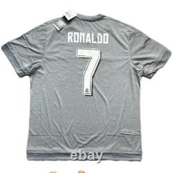 2015/16 Real Madrid Away Jersey #7 Ronaldo XL adidas Soccer CR7 kit