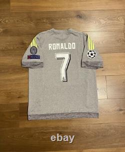 2015/16 Real Madrid Away Shirt Jersey UCL No. 7 Ronaldo Size XL