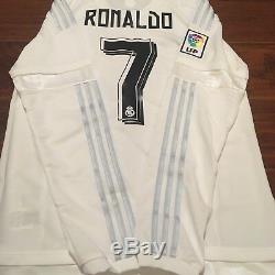2015/16 Real Madrid Home Jersey #7 RONALDO 3XL Long Sleeve Portugal NEW