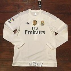 2015/16 Real Madrid Home Jersey #7 RONALDO Large Long Sleeve LOS BLANCOS NEW