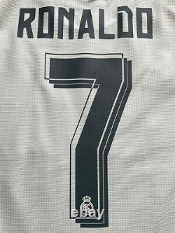 2015/16 Real Madrid Home Jersey #7 Ronaldo 3XL Adidas Long Sleeve Soccer CR7 NEW