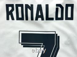 2015/16 Real Madrid Home Jersey #7 Ronaldo Small Adidas Soccer Champions CR7