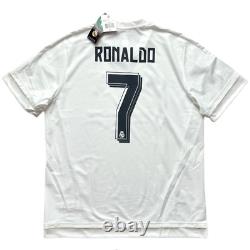 2015/16 Real Madrid Home Jersey #7 Ronaldo XL Adidas Soccer Champions CR7 NEW