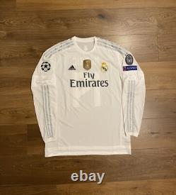 2015/16 Real Madrid Home L/S Shirt Jersey UCL No. 19 Modric Size 2XL