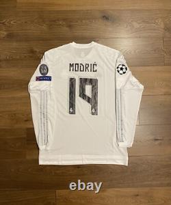 2015/16 Real Madrid Home L/S Shirt Jersey UCL No. 19 Modric Size 2XL