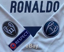 2016/17 Adidas Real Madrid Ronaldo Long Sleeve Jersey S shirt portugal juventus