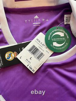 2016/17 Real Madrid Away Jersey #7 RONALDO Large Adidas Long Sleeve Soccer NEW