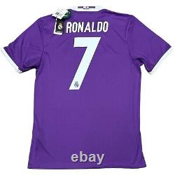 2016/17 Real Madrid Away Jersey #7 RONALDO Medium Adidas Soccer CR7 Purple Kit