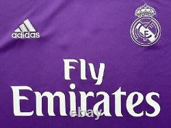 2016/17 Real Madrid Away Jersey #7 RONALDO Medium Adidas Soccer CR7 Purple Kit
