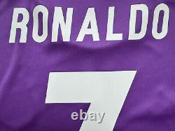 2016/17 Real Madrid Away Jersey #7 RONALDO Medium Adidas Soccer CR7 Purple Kit