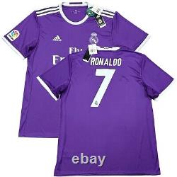 2016/17 Real Madrid Away Jersey #7 RONALDO XL Adidas Soccer CR7 Purple Kit