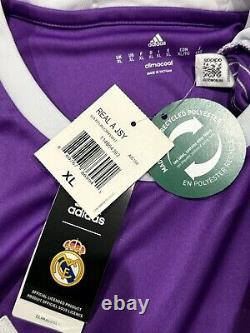 2016/17 Real Madrid Away Jersey #7 RONALDO XL Adidas Soccer CR7 Purple Kit