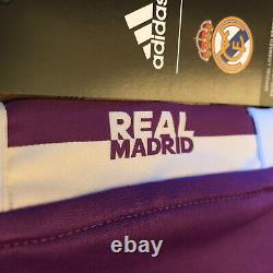 2016/17 Real Madrid Away Jersey #7 Ronaldo Medium Adidas Long Sleeve Soccer NEW