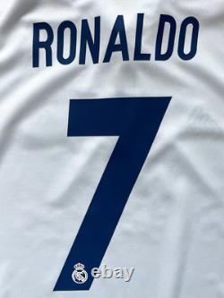 2016/17 Real Madrid Home Jersey #7 RONALDO Large adidas Soccer La Liga CR7 Kit