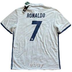 2016/17 Real Madrid Home Jersey #7 RONALDO XL Adidas Soccer LOS BLANCOS CR7 NEW