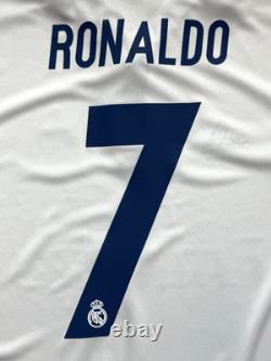 2016/17 Real Madrid Home Jersey #7 Ronaldo adidas XL Long Sleeve CR7 white