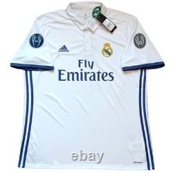 2016/17 Real Madrid Home UCL Jersey #7 RONALDO XL adidas Champions League Kit