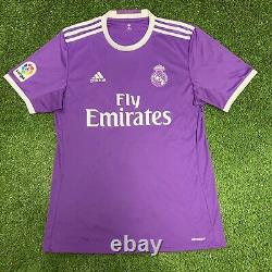 2016 2017 Real Madrid Ronaldo Jersey Shirt Kit Adidas Away Medium M Purple 7 Ucl