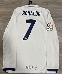 2016/2017 adidas BNWT Real Madrid Home Player Issue Adizero 8 Ronaldo L CD8474