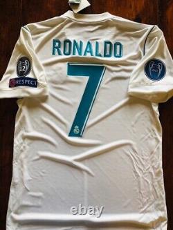 2017/18 Adidas Real Madrid #7 RONALDO HOME SOCCER JERSEY AZ8059 Medium