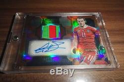 2017-18 Panini Select Soccer Gareth Bale Jersey Patch Auto /16 Wales Real Rare