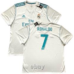 2017/18 Real Madrid Home Jersey #7 RONALDO 2XL Adidas Soccer Football NEW
