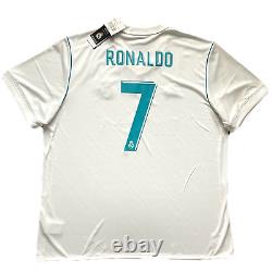 2017/18 Real Madrid Home Jersey #7 RONALDO 2XL Adidas Soccer Football NEW