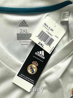 2017/18 Real Madrid Home Jersey #7 RONALDO 2XL Adidas Soccer Football NEW