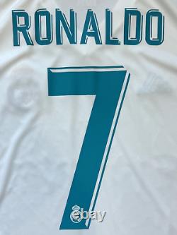 2017/18 Real Madrid Home Jersey #7 RONALDO 2XL Adidas Soccer Football NEW
