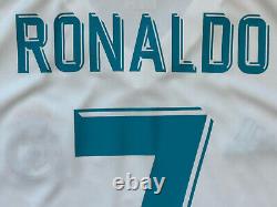 2017/18 Real Madrid Home Jersey #7 RONALDO 2XL Adidas Soccer Football NEW