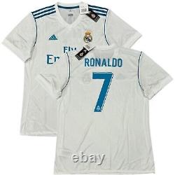 2017/18 Real Madrid Home Jersey #7 RONALDO Large Adidas Soccer Football Unused