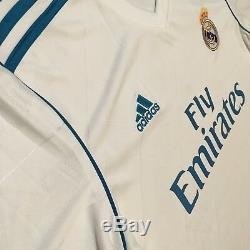 2017/18 Real Madrid Home Jersey #7 RONALDO Large Long Sleeve LOS BLANCOS NEW