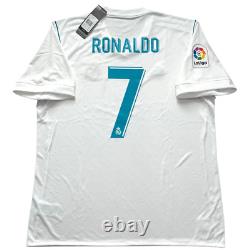 2017/18 Real Madrid Home Jersey #7 Ronaldo XL adidas Soccer La Liga CR7 kit