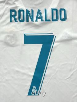 2017/18 Real Madrid Home Jersey #7 Ronaldo XL adidas Soccer La Liga CR7 kit