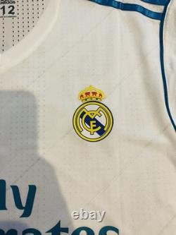 2017/18 Real Madrid Home L/S Player Issue Shirt Jersey No. 7 C. Ronaldo Size 12