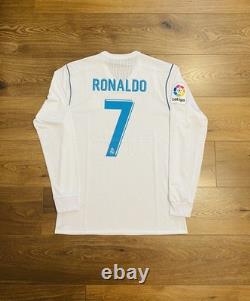2017/18 Real Madrid Home L/S Player Issue Shirt Jersey No. 7 C. Ronaldo Size 12 2017/18 Real Madrid Home L/S Player Issue Shirt Jersey No. 7 C. Ronaldo Size 12